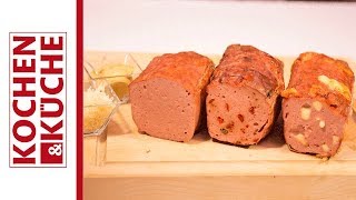 Leberkäse selber machen  Kochen und Küche [upl. by Nessie]