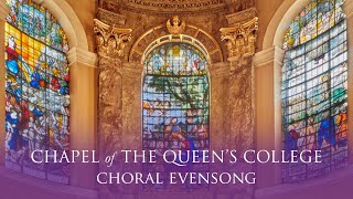 Choral Evensong Live from Queens on Sunday 19 November 2023 [upl. by Aisinut]