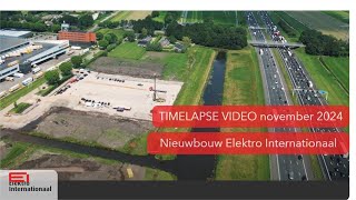 Timelapse nieuwbouw Elektro Internationaal november 2024 [upl. by Yecies]