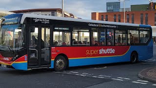 4K NEW LIVERY Supershuttle X66 to Metrocentre  Go North East 5488  NK69 FAU [upl. by Aivital]