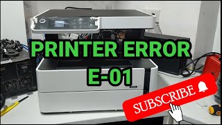 EPSON M2140  PRINTER ERROR E01 [upl. by Nelli]