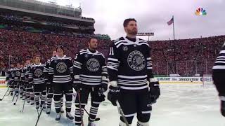 2019 NHL Winter Classic NATIONAL ANTHEM [upl. by Kcirdneked]