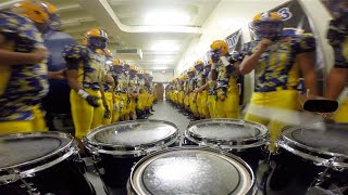 LT Drumline Football Team March Out Tenor Cam [upl. by Eendys]