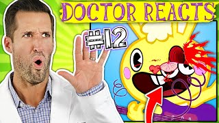 ER Doctor REACTS to Happy Tree Friends Medical Scenes 12 [upl. by Nadabus]