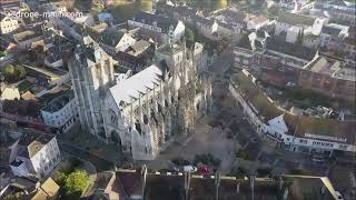 Vues aériennes par drone de Louviers dans l’Eure en Normandie [upl. by Centonze]