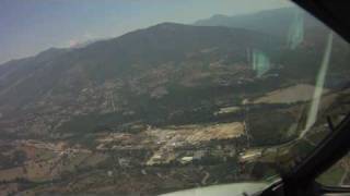 Pilots eye view visual approach in Ajaccio [upl. by Vetter]