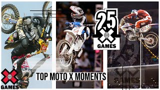 TOP MOTO X MOMENTS 25 Years of X  World of X Games [upl. by Cyprio]