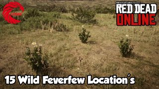 Wild Feverfew Locations RDR2 Online  Red Dead Online Wild Feverfew Location Guide [upl. by Balsam]