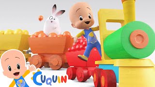 Learn with Cuquin and the Magic colorful train  Educational videos [upl. by Susumu579]