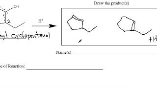 dehydration of cyclic alcohol [upl. by Donica]