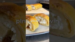 Tvarohový závin 😋👨‍🍳 recept food recipe bakery [upl. by Namwen]