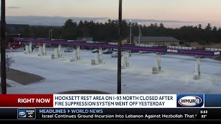 Fire suppression system goes off at Hooksett rest area on I93 [upl. by Banebrudge]