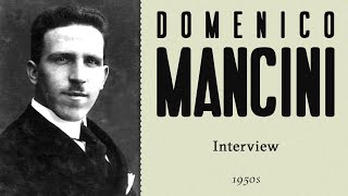 Interview with Domenico Mancini falsettist student of last castrato Alessandro Moreschi  1950s [upl. by Assecnirp139]