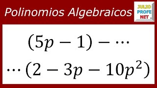 RESTA DE POLINOMIOS  Ejercicio 3 [upl. by Ardni148]