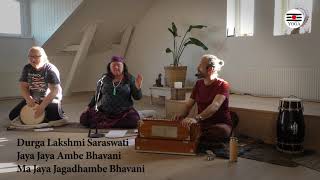 20210416 KIRTAN Durga Lakshmi Saraswati  Gävle Yogaskola [upl. by Chema]