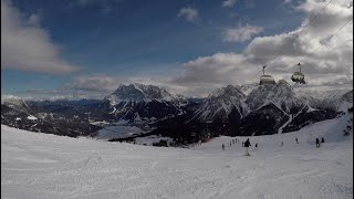 Lermoos ski  Grubigstein top to bottom  Zugspitze Arena Austrian Tyrol [upl. by Nabala]