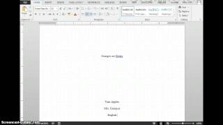 How to Create a Title Page in Word [upl. by Lane]