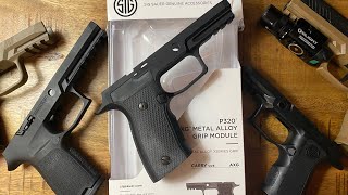 AXG CARRY GRIP MODULE  close up look Sig’s P320 goes metal [upl. by Wittenburg]