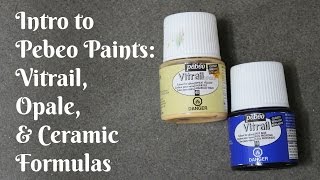 Pebeo Paints Vitrail Opale amp Ceramic Part 1 [upl. by Alael]