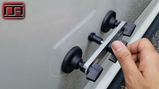 Paintless Dent Removal PDR Using the Harbor Freight Crossbar Dent Repair Kit [upl. by Ajnotal447]