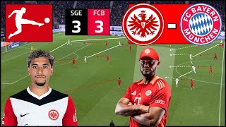 Unentschieden in wildem TopSpiel Eintracht Frankfurt  FC Bayern 33  TaktikAnalyse [upl. by Brainard]