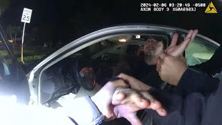 Traffic Stop Escalates Drunk Suspect Resists Exit [upl. by Valorie]