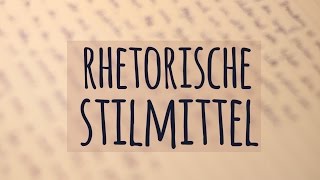 Rhetorische Stilmittel einfach erklärt  Klangwirkung  Tropus  Wortfigur  Gedankenfigur [upl. by Hobie287]