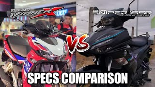 2024 Honda Winner X vs 2024 Yamaha Sniper 155R  Specifications Comparison [upl. by Nathan]