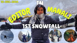 A Day In Manali As Freelancer Editor  Manali  Sissu [upl. by Annirtak]