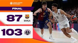 TJ Shorts PERFECT night  FC Barcelona  Paris Basketball  BASKETBALL HIGHLIGHTS R10 202425 [upl. by Eniawed]