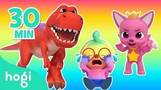 🦖 BEST SONGS of the MONTH｜Dinosaurs for Kids｜Jingle Play｜Happy Dinosaur Day｜Hogi Colors [upl. by Sonitnatsnok]