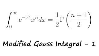 Gaussian Like Integral of Type  II  1 [upl. by Tierell106]