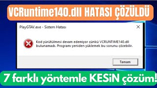 VCRUNTIME140dll Hatası ve Kesin Çözümü [upl. by Atilam267]