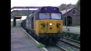 50046 with a ballast train at Okehampton [upl. by Ardnoyek]