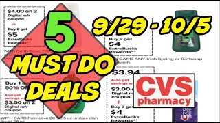 5 MUST DO CVS DEALS 929  105  BONUS 10 Challenge Scenario [upl. by Alastair292]