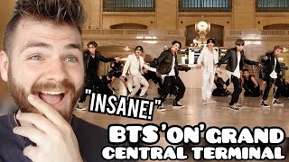 First Time Reacting to BTS quotONquot at Grand Central Terminal for The Tonight Show REACTION [upl. by Ahsilam450]