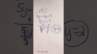 System of equations substitution method [upl. by Else106]