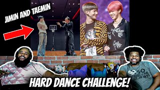 Jimin and Taemin Hard Dance Challenge REACTION [upl. by Ahsatal]