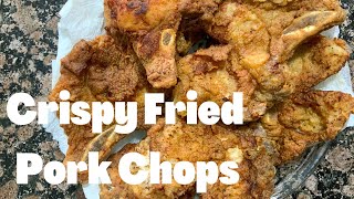 Southern Fried Pork Chops  How to Fry ThinCut Pork Chops  Recipe [upl. by Morita]