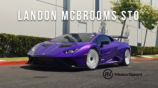 Landon McBrooms Huracan STO by R1 Motorsport [upl. by Durstin]