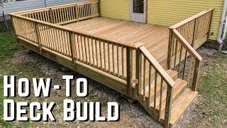 How To Build A Deck  DIY Home Improvement [upl. by Cody]