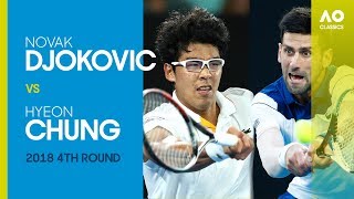 Novak Djokovic v Hyeon Chung  Australian Open 2018 4R  AO Classics [upl. by Loferski]