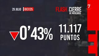 Flash cierre de mercados 29072024 [upl. by Lula]