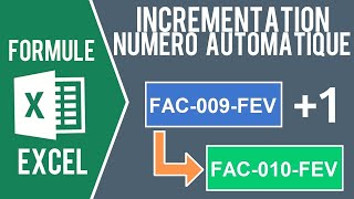 EXCEL  CRÉER UN NUMÉRO AUTOMATIQUE De facture de devis [upl. by Sanson]