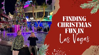 CHRISTMAS IN LAS VEGAS DID WE FIND SNOW AT THE LINQ PROMENADE [upl. by Eillor]