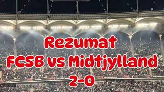 Rezumat FCSB vs Midtjylland scor 20 [upl. by Nnylahs]