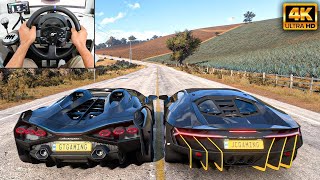 Lamborghini Sián amp Lamborghini Centenario  Forza Horizon 5  Thrustmaster T300RS gameplay [upl. by Algy]