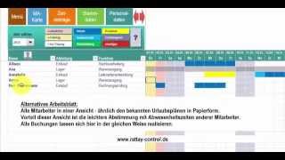 Urlaubsplan Fehlzeitenplan Abwesenheitsplan mit Excel Kalender auch für Projektplanung [upl. by Learsi]