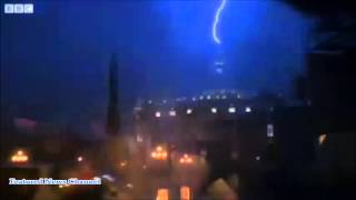 LIGHTNING STRIKES VATICAN 2013  LIGHTNING STRIKES IN ST PETERS BASILICA  BOLT FROM THE BLUE 2013 [upl. by Menides]