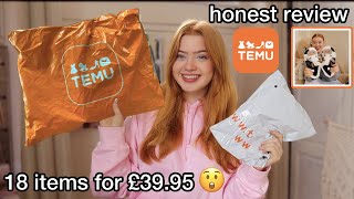 TEMU HAUL  18 items for £3995 😲 HONEST REVIEW  Ruby Rose UK [upl. by Brittni]